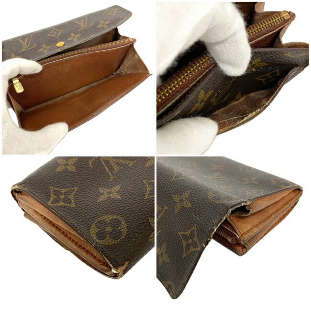 LOUIS VUITTON Long Wallet Portofeuil Sarah Brown Monogram M61734 MI1903 Bi-Fold - Picture 9 of 10